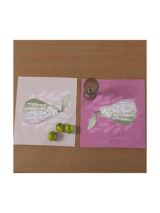 Nef-Nef Homeware Σουπλά Υφασμάτινο Ροζ 40x40cm Nef-Nef Homeware Σουπλά Υφασμάτινο Ροζ 40x40cm