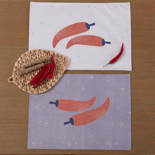 Nef-Nef Homeware Fabric Placemat Beige 48x33cm
