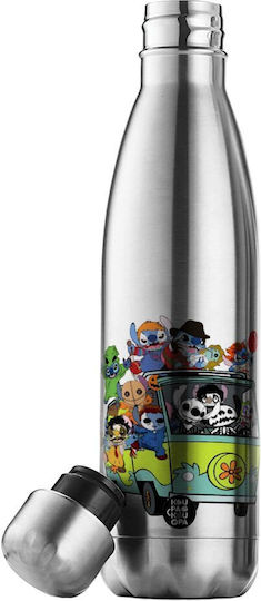 Stitch Halloween Метален Термос от Неръждаема Стомана с Двойни Стени 500ml