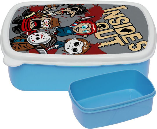 Koupakoupa Inside Out Plastic Kids' Food Container Halloween Blue x x 6cm