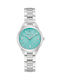 Bulova Sutton Γυναικείο Ρολόι 28mm Μπαταρίας με Ασημί Μεταλλικό Μπρασελέ