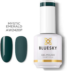 Bluesky Хибриден Лак за Нокти Mystic Emerald Aw...
