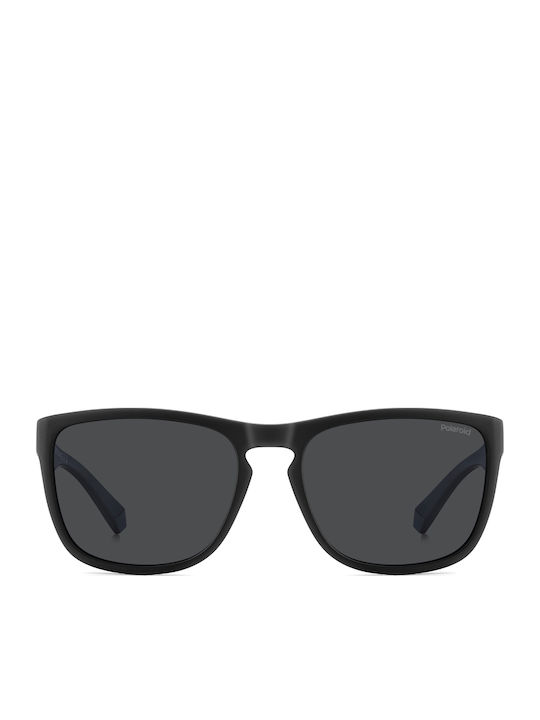 Polaroid Unisex Ochelari De Soare Cu Ramă Neagră Din Plastic Și Lentile Gri Polarized PLD2161/S O6W/M9