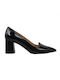 Fardoulis Leather Black Heels