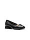 Clarks Leather Black Heels Court