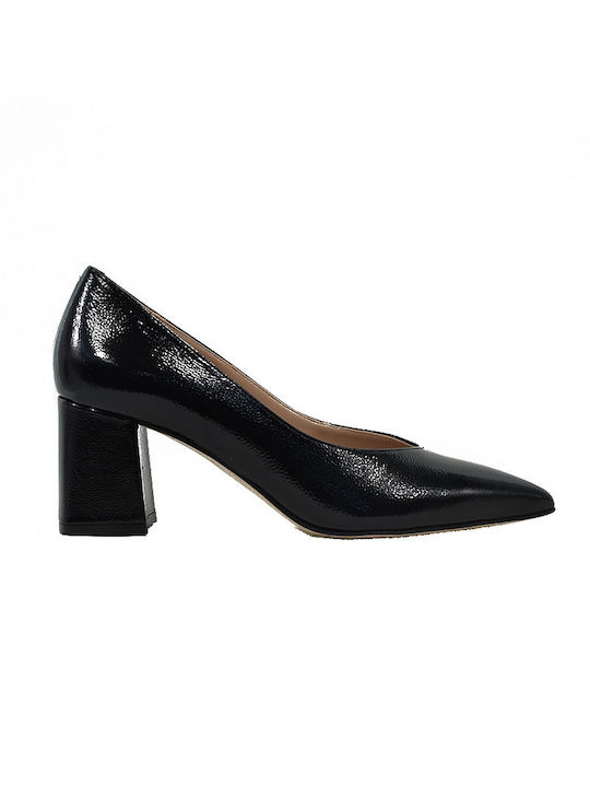 Fardoulis Patent Leather Black Heels