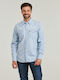 Barstow Western Standard Langärmlig Jeans Hemd Blau