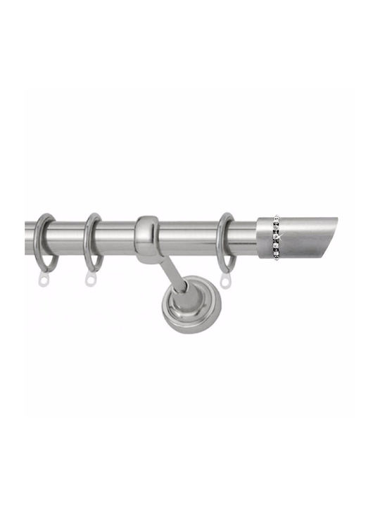 Galerie pentru perdea Φ25 Inox Symi Strass Nich...