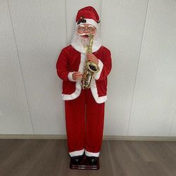 Weihnachtsmann mit Saxophon Musik und Bewegung 180cm