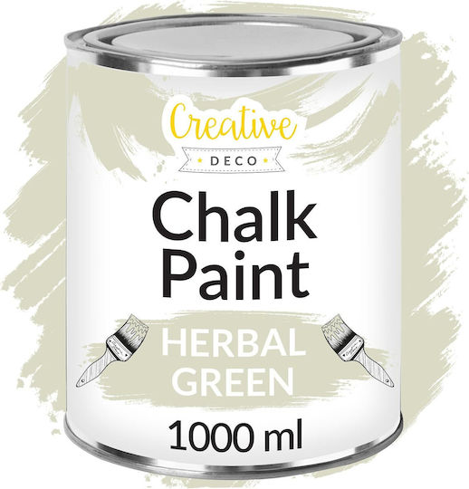 Creative Vopsea cu Creta Herbal Sage Green 1000ml JAN-CD-FARBA-KREDOWA-GREEN-H-1L