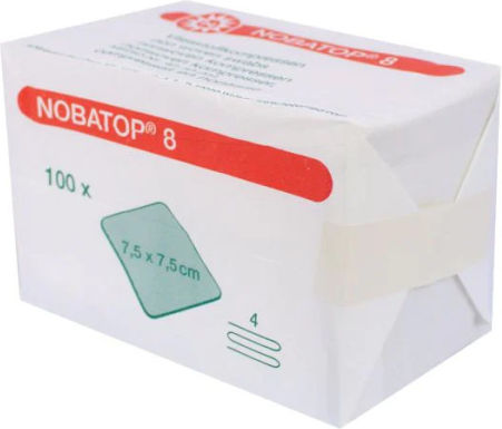 Nobamed Nicht-sterile Medizinische Gaze 7,5x7,5cm 100 Stück