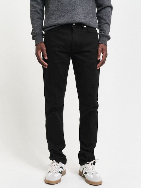 Men's Jeans Pants Elastic with Slim Fit Stay Black