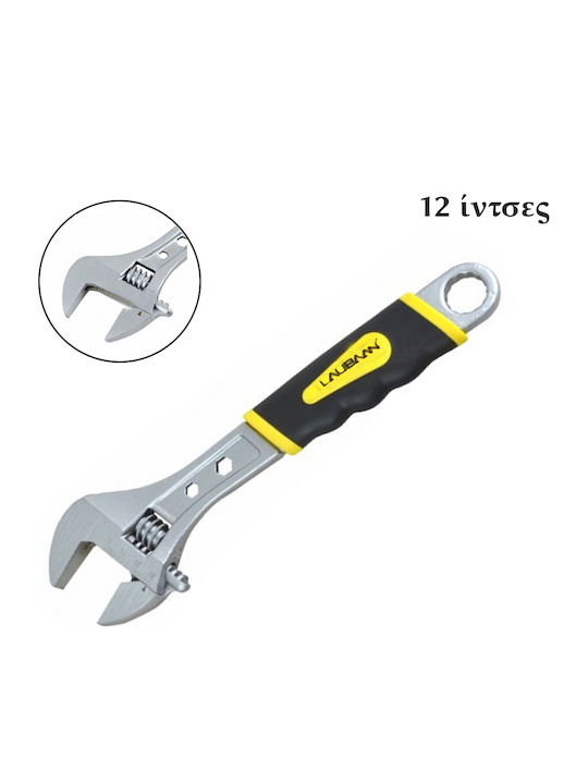 French Wrench with Adjustable Opening 30mm and Anti-Slip Handle 304.8mm