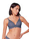 Amourette Charm Minimizer Minimizer Bra without Underwire Navy Blue