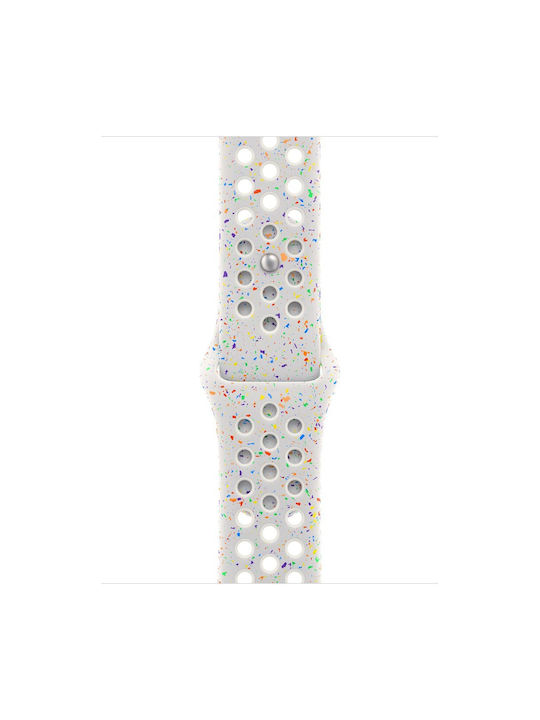 Apple Nike Sport Band 46mm - M/L Strap Silicone with Pin Pure Platinum (Apple Watch 38, 40, 41, 42mm)