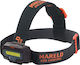 Mareld Headlamp LED IP64 with Maximum Brightness 450lm Far Marld Gleam 450 Black