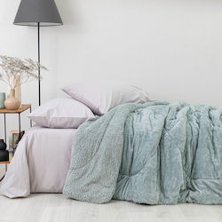 Borea Husă de pătură Single 160x220cm Cozy Bay Leaf Mint
