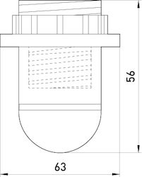 Unimet Kunststoff-Ringhalter E14 Gewinde Unimet Kunststoff-Ringhalter E14 Gewinde