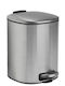 Andrea House Inox Καλαθάκι Μπάνιου Soft Close 3lt Γκρι