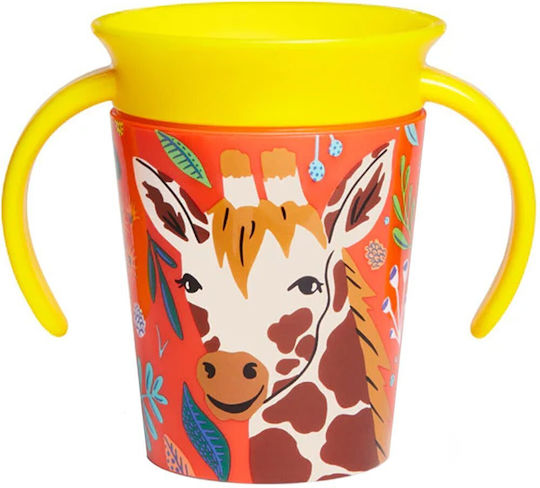 Munchkin Kids' Miracle 360° Wildlove Sippy Cup Plastic Yellow 177ml for 6m+