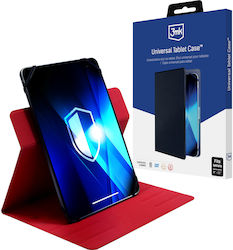 3MK Flip Cover Σιλικόνης (Universal 9-11") Κόκκινη