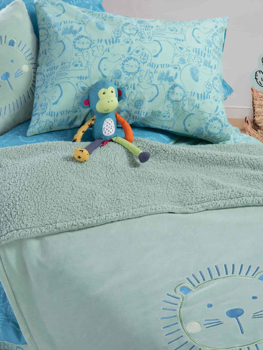 Nef-Nef Homeware Παιδικό Διακοσμητικό Μαξιλάρι Jungle Combo Πράσινο 40x40εκ.