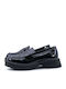 Лачени Дамски Loafers в Черен Цвят