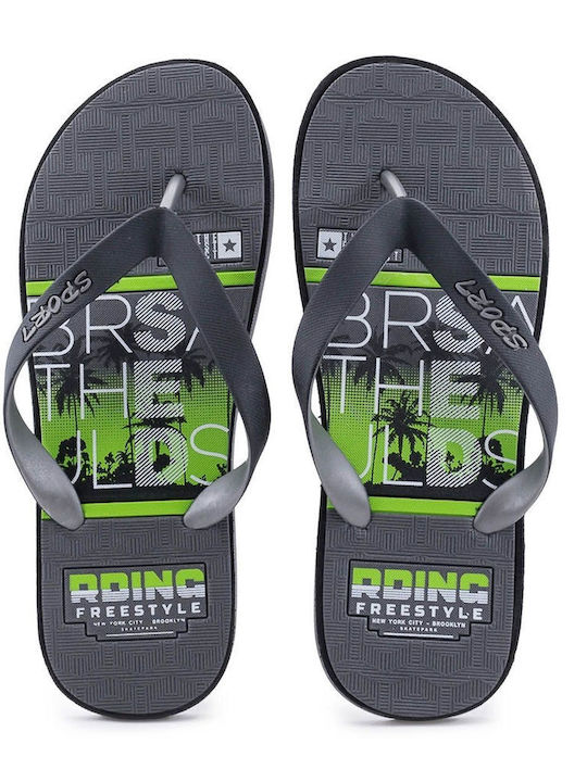 Men's Flip Flops Gray