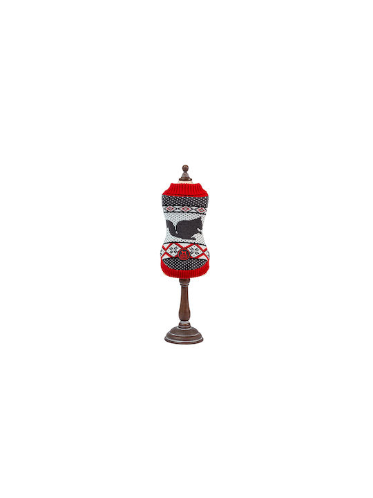 Πλεκτό Πουλόβερ Wofmoda Freedog Pebbles Κοκκινο 25cm