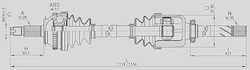 Open Parts Halbachse für Opel Movano Open Parts Halbachse für Opel Movano