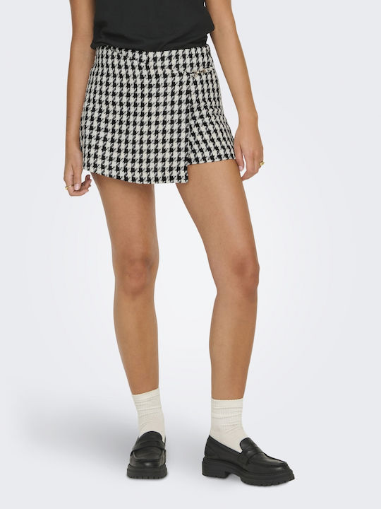 Only Mini Skirt White/Black