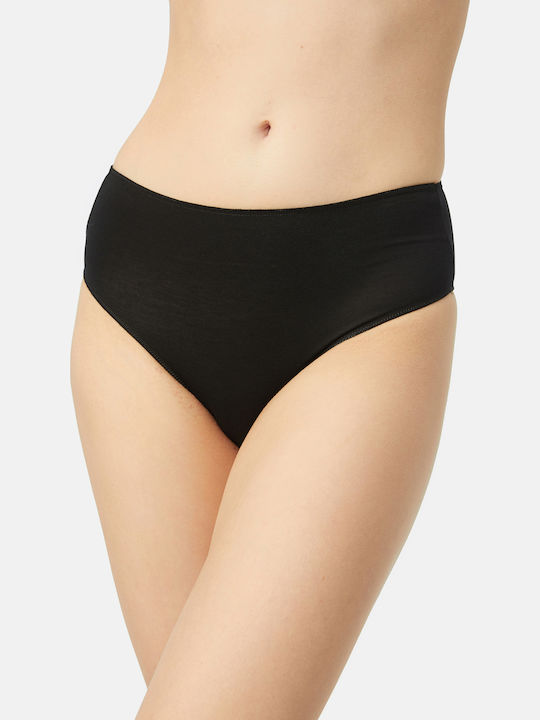 Fimelle Γυναικεία Slip 2Pack χωρίς Ραφές Μαύρο