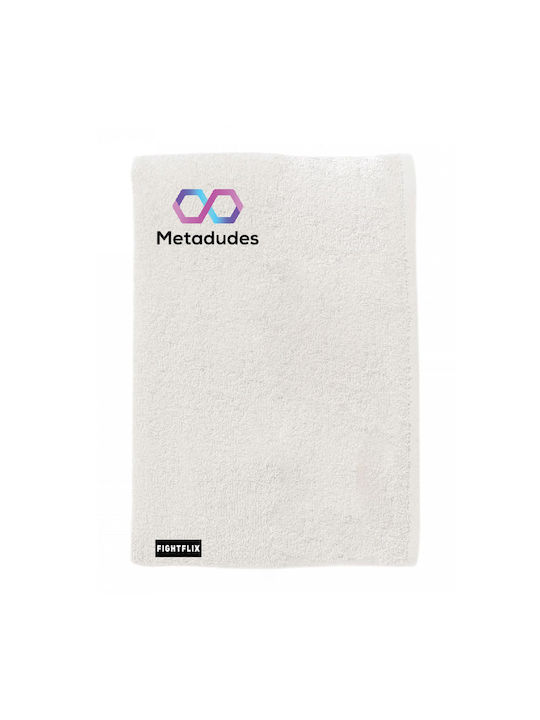 FightFlix White Gym Towel