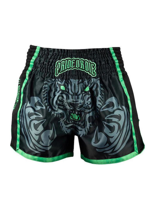 PrideOrDie Ανδρικό Σορτσάκι Kick/Thai Boxing Μαύρο