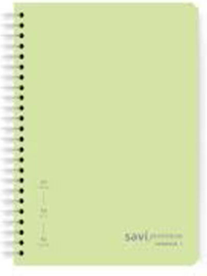Penwest Company Spiral Caiet Cu dungi B5 30 de Foi Verde 1buc