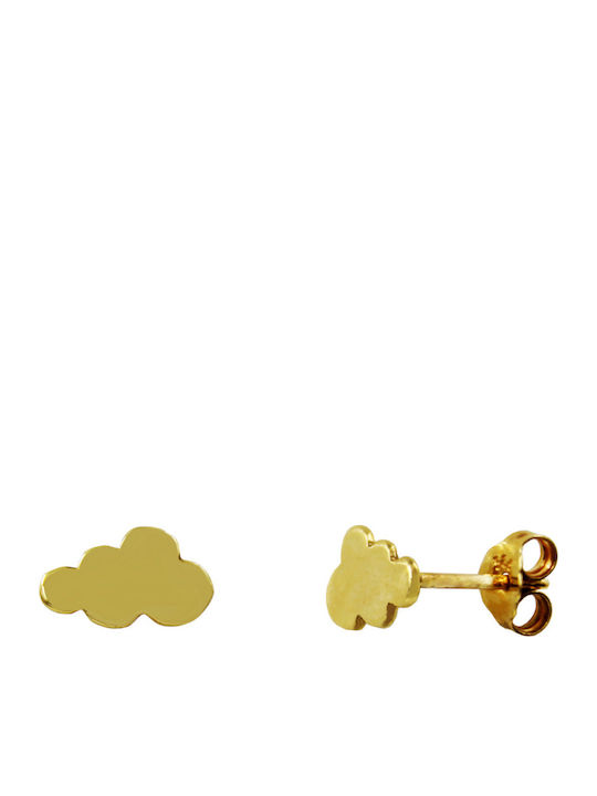 Roloi Kaliamanis Kids Earrings Studs from Gold 14K