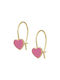 Senzio Belibasakis Kids Earrings Pendants Hearts made of Gold