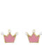 Senzio Belibasakis Kids Earrings Studs Crowns from Gold 9K