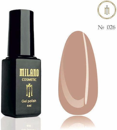 Milano Cosmetic Ημιμόνιμο Βερνίκι Νυχιών 026 4ml