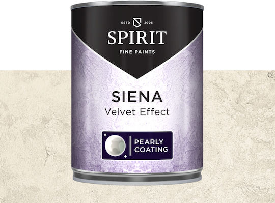 Vopsea Decorativă Spirit Effect Siena 1l Tencuială Interioară Efect Nori de Catifea Strălucire Perlă Moale