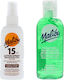Malibu Spray Waterproof SPF15 100ml + Aloe Loțiune dupa plaja 100ml