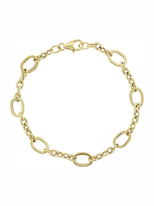 Art d or Women's Gold Chain Bracelet 14K 18.5cm