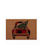 Πατάκι Εισόδου Χριστουγεννιάτικο Car Tree 40x60 Natural Nef-nef Homeware 40χ60 40x60cm