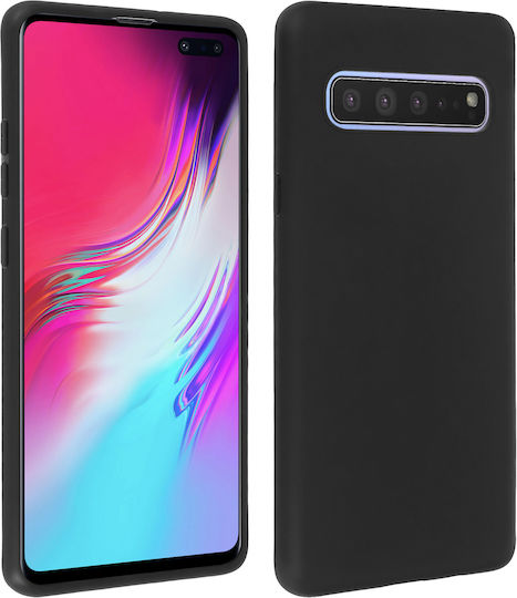 Hülle Samsung Galaxy S10 5G Weiches Silikon Schutz Ultradünn Schwarz