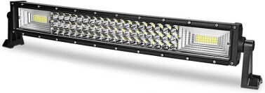Gekrümmte LED Auto-Leiste 324W LED 3 Reihen 12V-24V 22680 Lumen 21,5"/54,6 cm Combo-Strahl 12/60 Grad