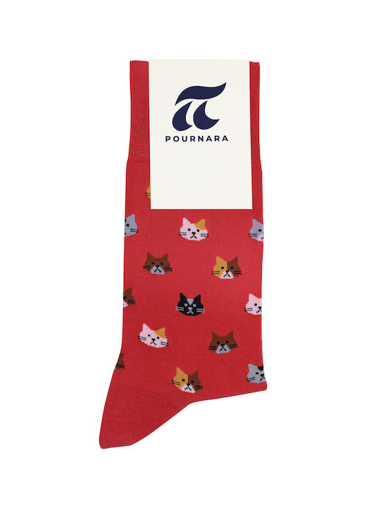 Pournara Socks Red