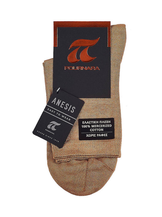 Pournara Damen Socken Braun 1Pack