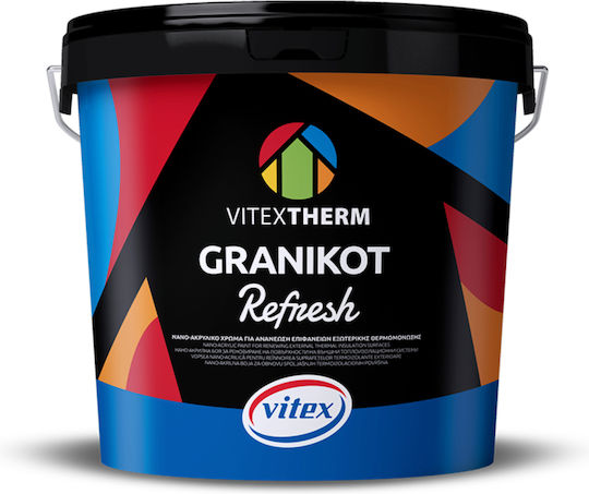 Granikot Refresh White 750 Ml Vitex Nano Acrylic Surface Renewal Paint for External Thermal Insulation