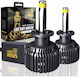 Set de 2 LED H1 M9 4300k Canbus 360 Grade 80w/set 8000 Lm Set 12v