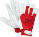 Conik Gloves for Work Red Leather 1pcs